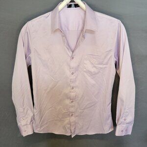 Black Label Lavender Men's Long Sleeve Button Down Shirt Size M